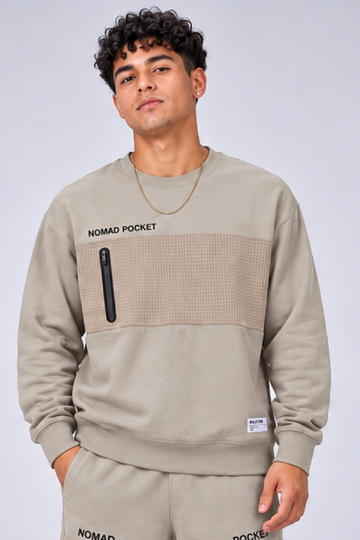 IN LOVE Nomad Oversized Sweatshirt - Cream