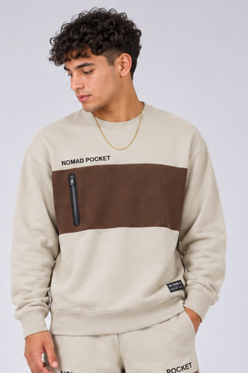 IN LOVE Nomad Oversized Sweatshirt - Khaki