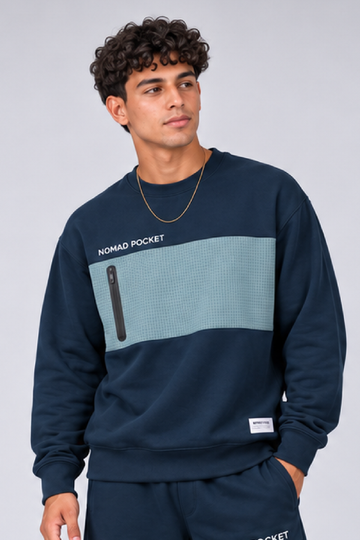IN LOVE Nomad Oversized Sweatshirt - Navy