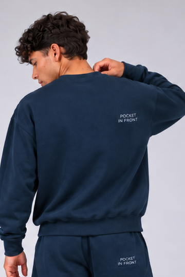 IN LOVE Nomad Oversized Sweatshirt - Navy