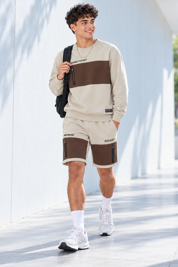IN LOVE Nomad Relaxed Sweatshort - Khaki