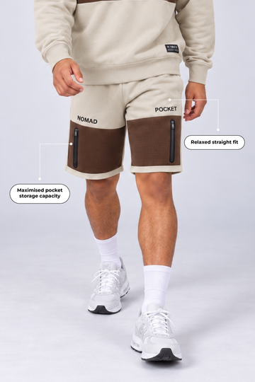 IN LOVE Nomad Relaxed Sweatshort - Khaki