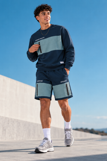 IN LOVE Nomad Relaxed Sweatshort - Navy