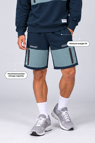 IN LOVE Nomad Relaxed Sweatshort - Navy