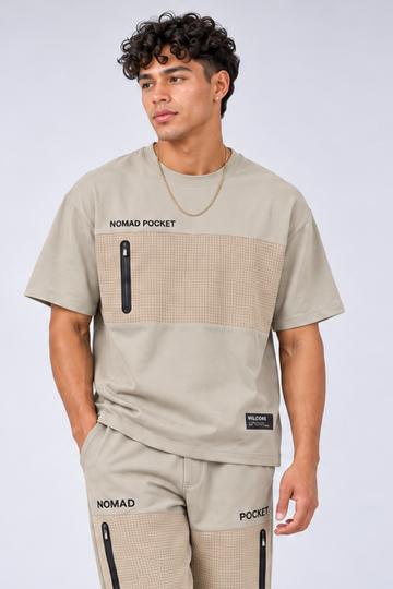 IN LOVE Nomad Short Sleeved T-Shirt - Cream