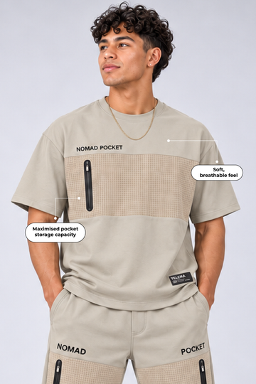 IN LOVE Nomad Short Sleeved T-Shirt - Cream