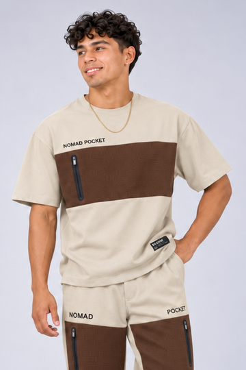 IN LOVE Nomad Short Sleeved T-Shirt - Khaki