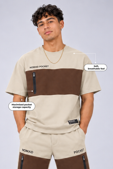 IN LOVE Nomad Short Sleeved T-Shirt - Khaki