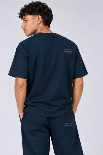 IN LOVE Nomad Short Sleeved T-Shirt - Navy