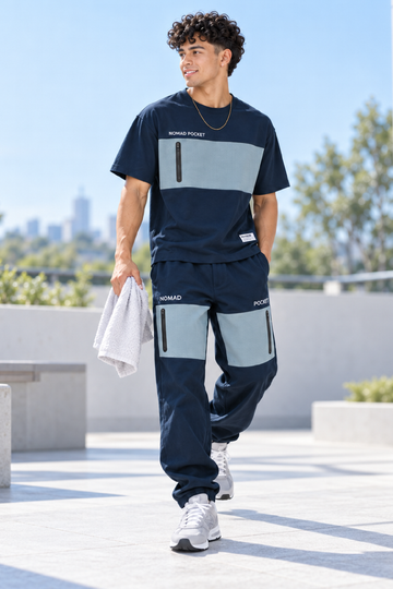 IN LOVE Nomad Short Sleeved T-Shirt - Navy