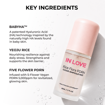 [BUNDLE OF 2] INLOVE Rice Flora PDRN Cloud Ampoule Mist 50ml