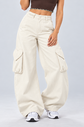 IN LOVE Contrast Trim Mock Neck Top - White