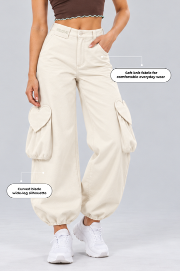 IN LOVE Contrast Trim Mock Neck Top - White