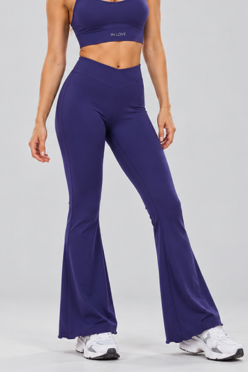 IN LOVE Wave Flare Legging - Indigo
