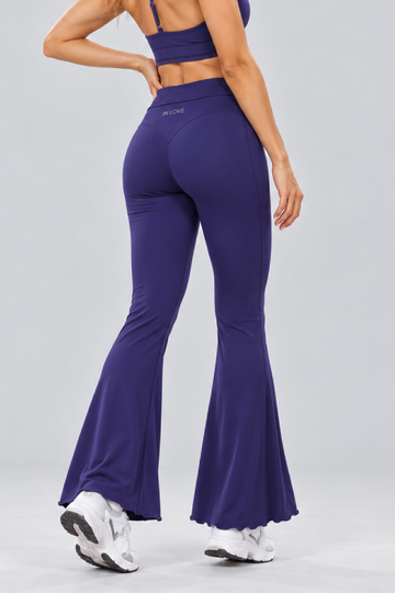 IN LOVE Wave Flare Legging - Indigo